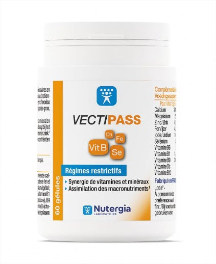 Nutergia Vecti Pass 60 gélules - Pharmacie Agnès Praden à Alès