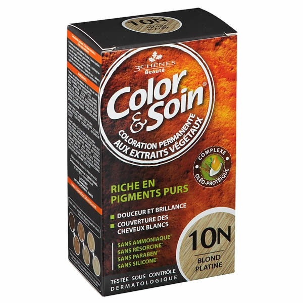 Les 3 Chênes Color & Soin 10N Blond Platine 135ml - Pharmacie Agnès Praden à Alès