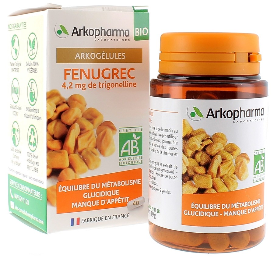 Arkopharma Arkogélules®  Fenugrec 40 Gélules - Pharmacie Agnès Praden à Alès