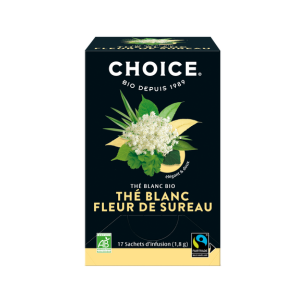 Choice Thé Blanc Bio Fleur de Sureau 17 sachets - Pharmacie Agnès Praden à Alès