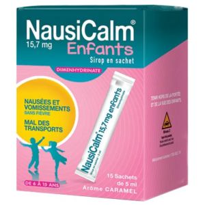 Brothier Nausicalm Sirop en Sachet 15 Unidoses 5ml  - Pharmacie Agnès Praden à Alès