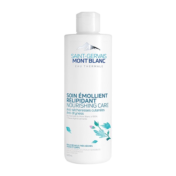 Saint Gervais Mont Blanc soin emollient relipidant 400ml - Pharmacie Agnès Praden à Alès