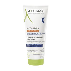 A-Derma Exomega Control Crème Nuit Emolliente Réparatrice 200ml - Pharmacie Agnès Praden à Alès