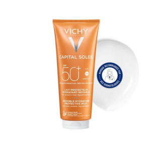 Vichy Idéal Soleil Lait Hydratant Visage et Corps Spf50  300 ml - Pharmacie Agnès Praden à Alès