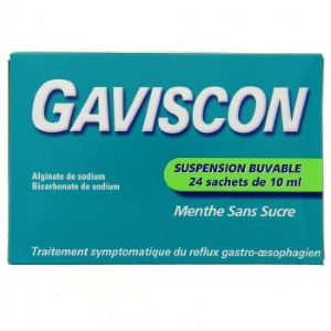  Gaviscon Suspension Buvable Arôme Menthe Boîte De 24 Sachets - Pharmacie Agnès Praden à Alès