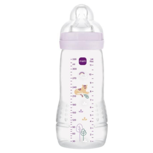 Mam Biberon Easy Active Lilas 330 ml  - Pharmacie Agnès Praden à Alès