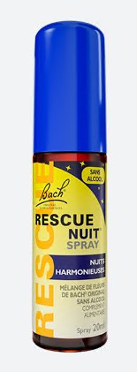 Fleur de Bach Rescue Nuit spray sans alcool 20 ml - Pharmacie Agnès Praden à Alès