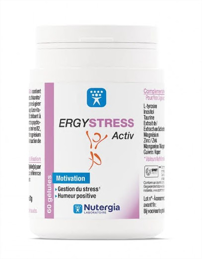 Nutergia Ergystress Activ 60 gélules - Pharmacie Agnès Praden à Alès