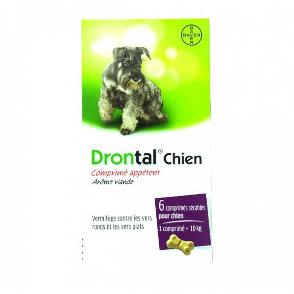 Drontal Chien x 6 cp - Pharmacie Agnès Praden à Alès