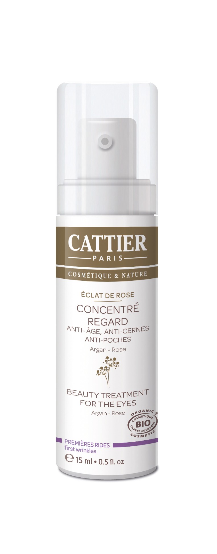 Cattier Eclat de Rose Concentré Regard 15ml - Pharmacie Agnès Praden à Alès