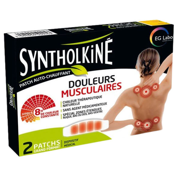 SyntholKiné Patch Syntholkiné douleurs musculaires 2 Patchs - Pharmacie Agnès Praden à Alès