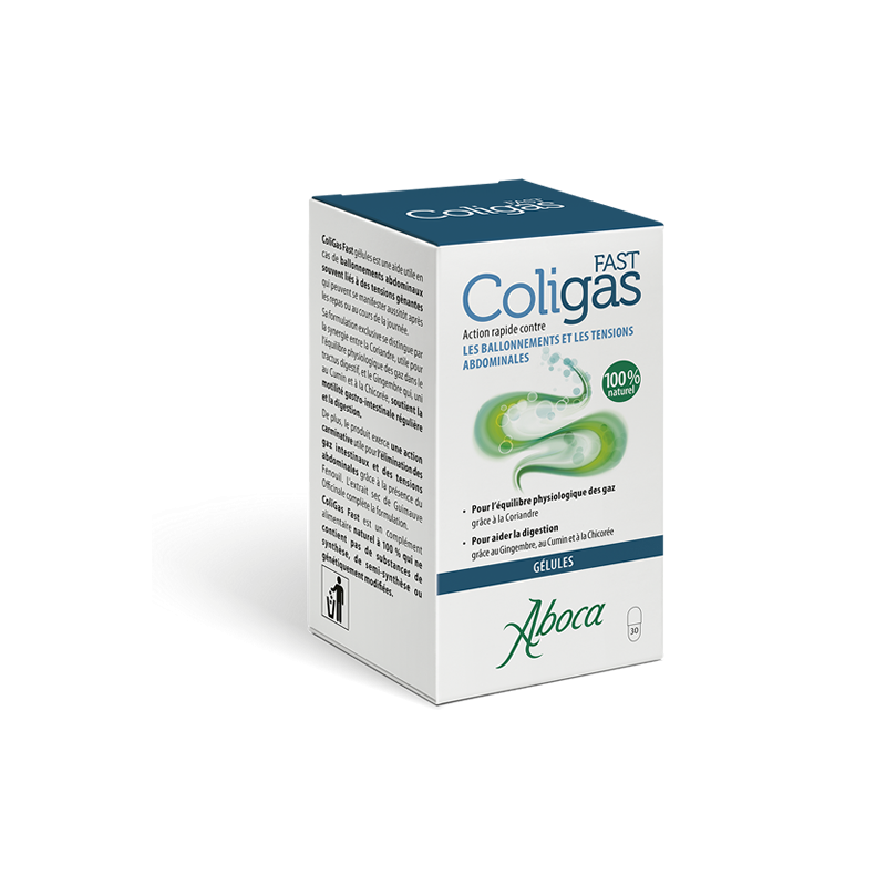 Aboca Coligas Fast 30  gélules - Pharmacie Agnès Praden à Alès