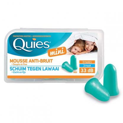 Quies Protection auditive mini en mousse 3 paires - Pharmacie Agnès Praden à Alès