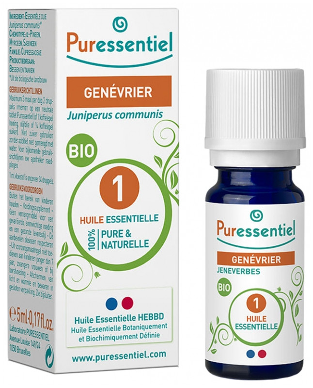 Puressentiel Huile Essentielle Genévrier Bio 5 ml - Pharmacie Agnès Praden à Alès
