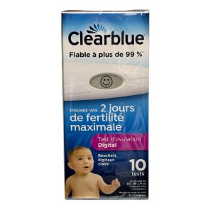  Clearblue Test D'ovulation Digital 10 Tests - Pharmacie Agnès Praden à Alès