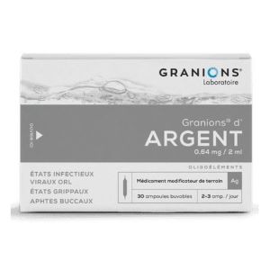 Granions D'Argent 30 Ampoules 2ml - Pharmacie Agnès Praden à Alès