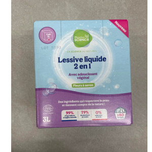 Pharmascience Lessive Liquide 2 en 1 avec Adoucissant Fleurs à savon 3L - Pharmacie Agnès Praden à Alès