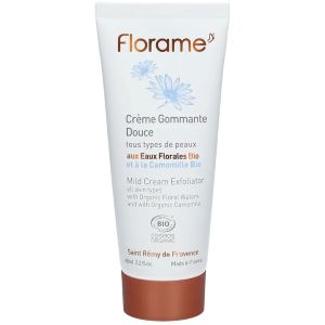 Florame Crème Gommante Douce Bio 65ml  - Pharmacie Agnès Praden à Alès