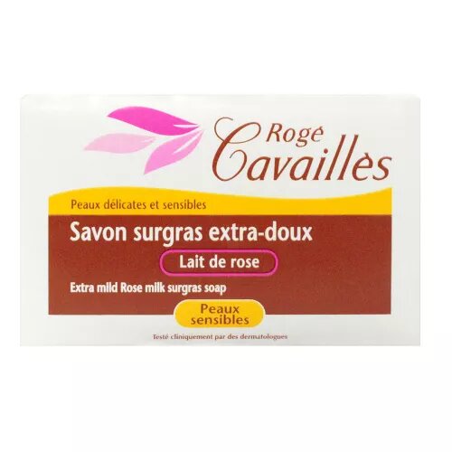 Rogé Cavaillès Savon Surgras Extra-Doux Lait Rose - 150 g - Pharmacie Agnès Praden à Alès