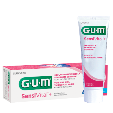 GUM Sensivital+ Dentifrice Fluoré 75 ml - Pharmacie Agnès Praden à Alès
