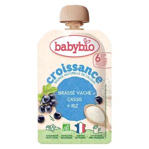 Babybio Desserts Lactés Gourde Brassé Croissance 100g - Pharmacie Agnès Praden à Alès