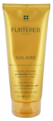 René Furterer Solaire Gel Douche Nutritif Cheveux et Corps 200 ml - Pharmacie Agnès Praden à Alès
