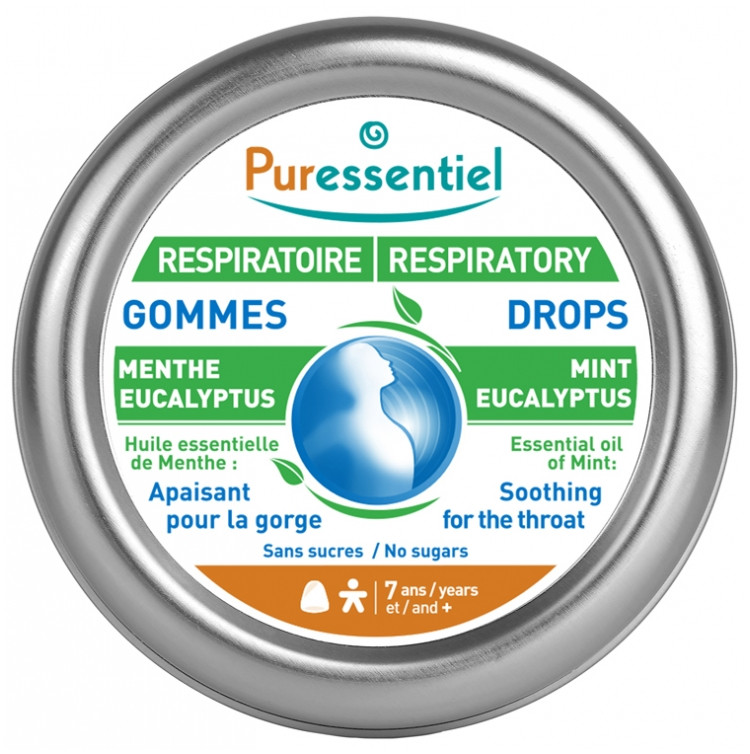 Puressentiel respiratoire gommes adoucissantes 45g - Pharmacie Agnès Praden à Alès