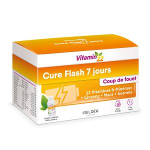 Ineldea Vitamin'22 Flash x7 Flacons Unidoses - Pharmacie Agnès Praden à Alès