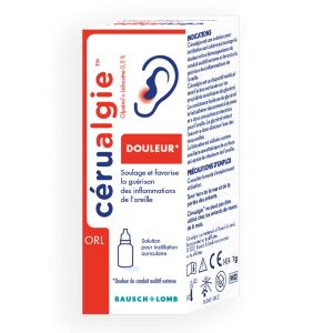 Bausch & Lomb Cerualgie Hygiène de l'Oreille 7g - Pharmacie Agnès Praden à Alès