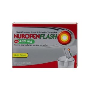Reckitt Benckiser Nurofenflash 400 mg 10 Sachets - Pharmacie Agnès Praden à Alès