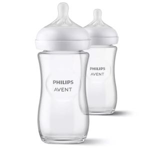 Philips Avent Natural Response Biberon En Verre 1 Mois Et + 2x240ml - Pharmacie Agnès Praden à Alès