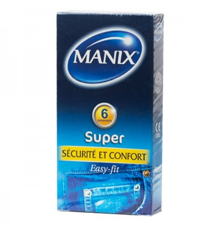 Manix super 6 préservatifs - Pharmacie Agnès Praden à Alès
