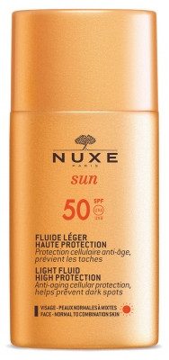 Nuxe Sun Fluide Léger Haute Protection SPF50 50 ml - Pharmacie Agnès Praden à Alès