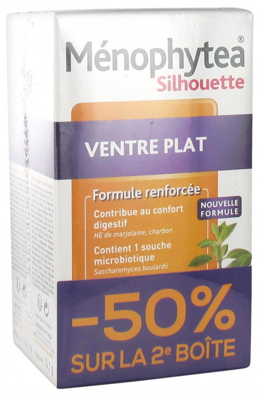 Ménophytea Silhouette Ventre Plat Lot de 2 x 30 Gélules - Pharmacie Agnès Praden à Alès