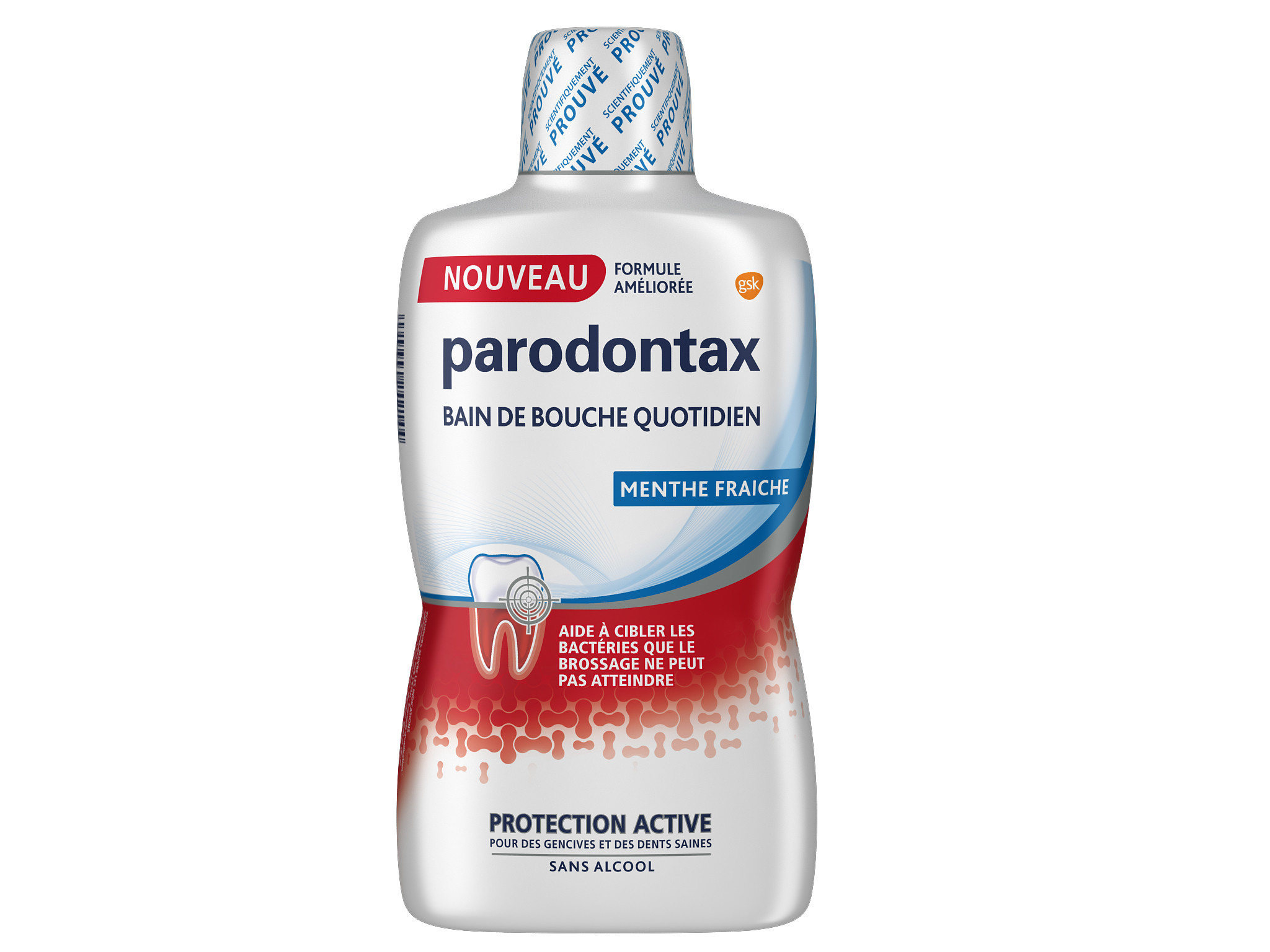 Parodontax bain de bouche quotidien 500ml - Pharmacie Agnès Praden à Alès