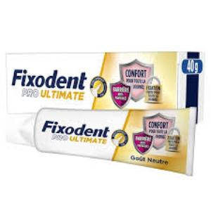 Fixodent Pro Ultimate Crème Adhésive Goût Neutre 40 g - Pharmacie Agnès Praden à Alès