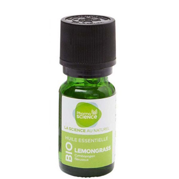 Pharmascience lemongrass bio huile essentielle 10ml - Pharmacie Agnès Praden à Alès