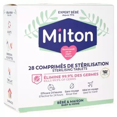 Milton 28 Comprimés de Stérilisation - Pharmacie Agnès Praden à Alès
