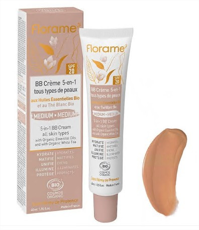 Florame bb crème 5 en 1 teinte medium 40 ml - Pharmacie Agnès Praden à Alès