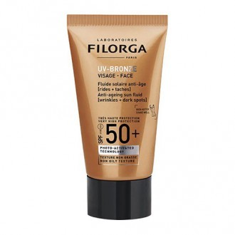 Filorga UV-BRONZE Visage Fluide Solaire Anti-Âge SPF50+ 40 ml - Pharmacie Agnès Praden à Alès