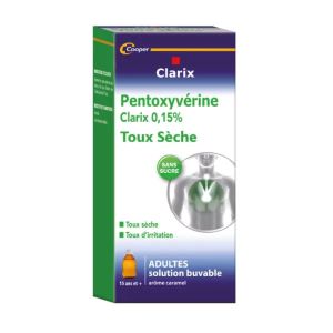 Cooper Clarix Toux Sèche Sirop 200 ml - Pharmacie Agnès Praden à Alès