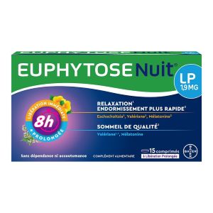 Bayer Euphytose Nuit LP 1.9mg x15 comprimés - Pharmacie Agnès Praden à Alès