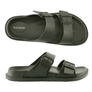 Brand Holster Sandales Plates Khaki T39 - Pharmacie Agnès Praden à Alès