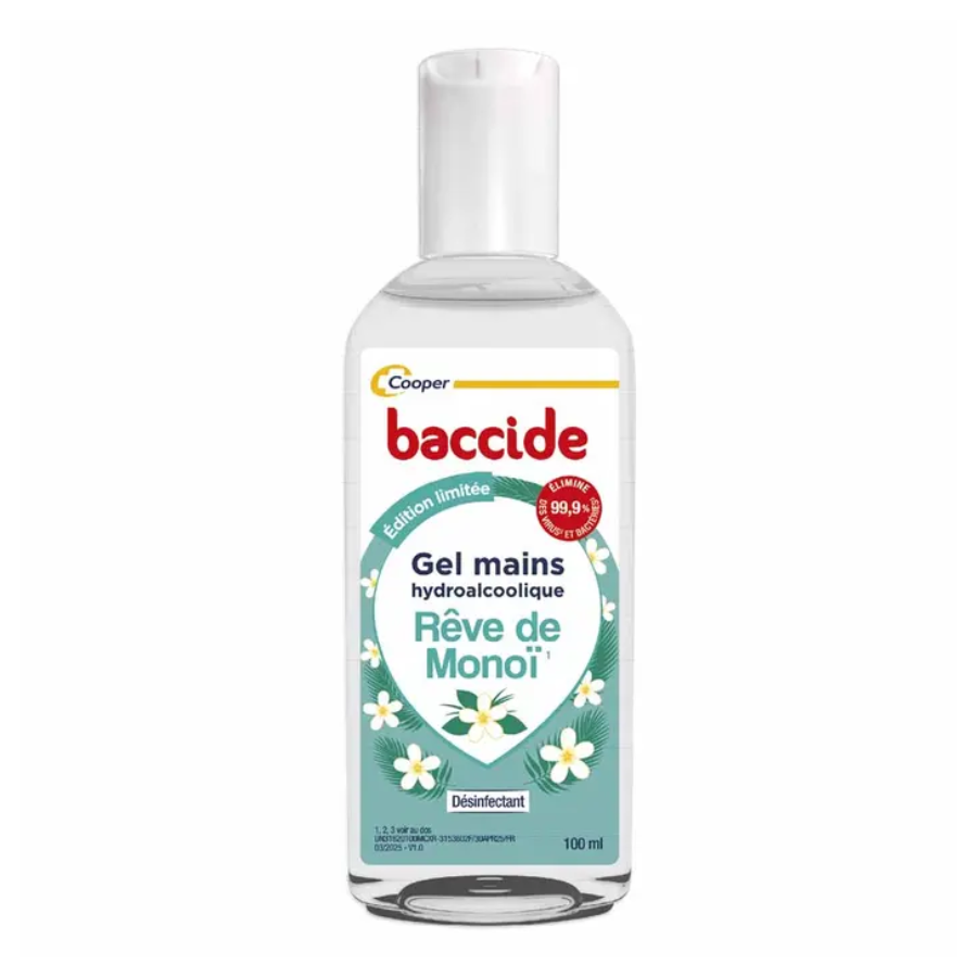 Baccide Gel Hydroalcoolique 100 ml Parfum Monoi  - Pharmacie Agnès Praden à Alès