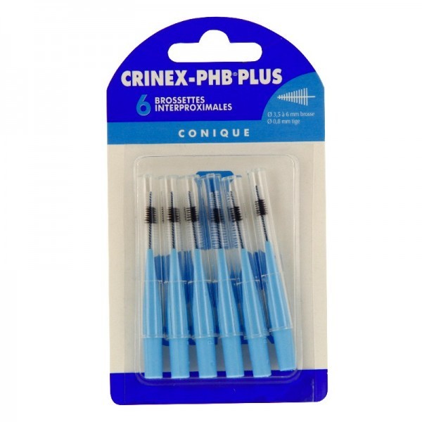Crinex Phb Plus Brossettes Interdentaires Coniques x6 - Pharmacie Agnès Praden à Alès