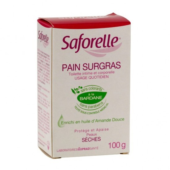 Saforelle pain surgras hygiène intime 100g - Pharmacie Agnès Praden à Alès
