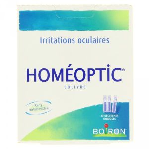 Homeoptic Boiron Collyre 10 Unidoses de 0.4 ml - Pharmacie Agnès Praden à Alès