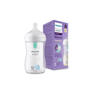 	 Avent Natural Response Biberon à Motif avec Valve AirFree 260 ml 1 Mois et + Motif Éléphant - Pharmacie Agnès Praden à Alès