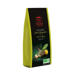 Thés de la Pagode Thé Vert Citron Gingembre 100G - Pharmacie Agnès Praden à Alès