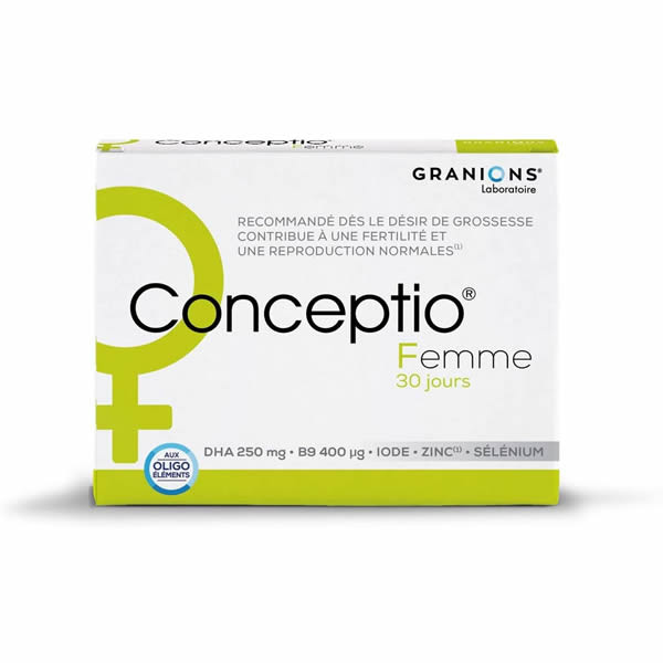 Laboratoire des Granions conceptio femme 30 capsules 30 gélules 34g - Pharmacie Agnès Praden à Alès